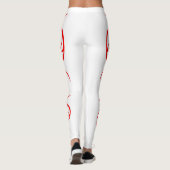 Leggings mit farbenfroher lässiger Kunst (Rückseite)