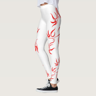 Leggings mit farbenfroher lässiger Kunst
