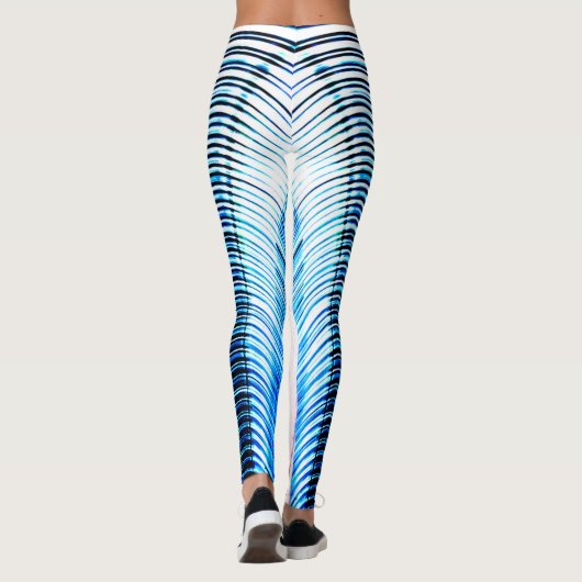 Leggings mit farbigen Matrixmustern (Rückseite)