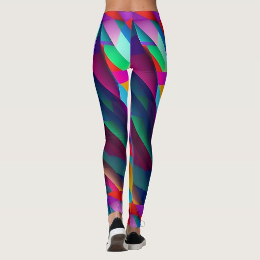 Leggings mit farbigen Mustern (Rückseite)