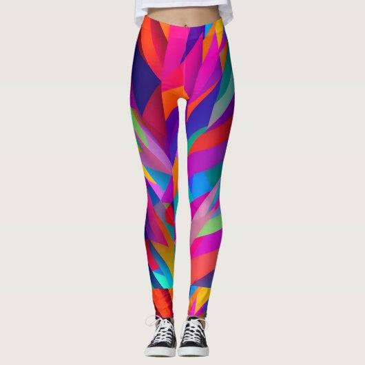 Leggings mit farbigen Mustern (Vorderseite)