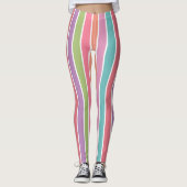 Leggings mit farbigen Streifen (Vorderseite)