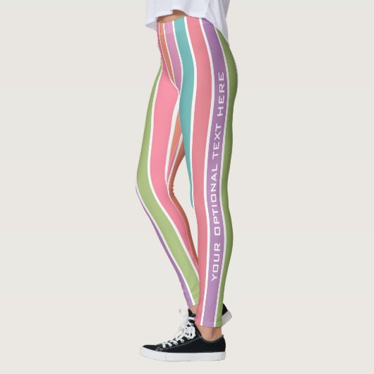 Leggings mit farbigen Streifen (Links)