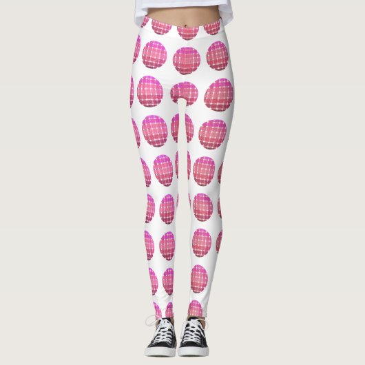 Leggings mit farbiger kreisförmiger geometrischer (Vorderseite)