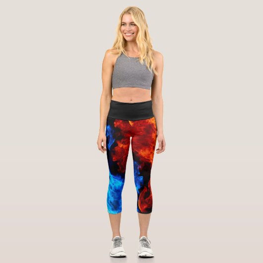 Leggings mit Feuer- und Eisheiß (Vorderseite)