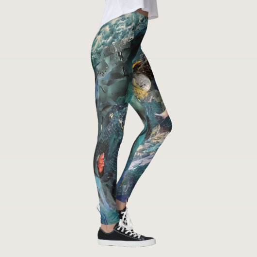 Leggings mit Fischerei-Netz (Rechts)
