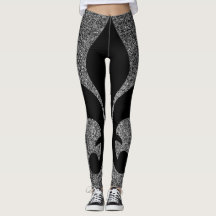 Leggings mit französischer Fleur-de-lis