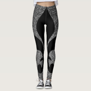 Leggings mit französischer Fleur-de-lis