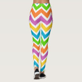 Leggings mit Frühlings-Chevron-Muster (Rückseite)