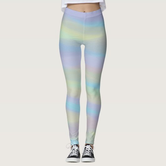 Leggings mit gemischten Pastellfarben (Vorderseite)