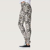 Leggings mit geometrischem Punktmuster (Links)