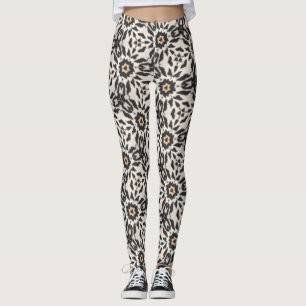 Leggings mit geometrischem Punktmuster