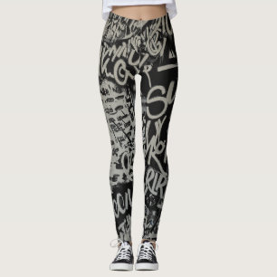 Leggings mit Graffiti-Druck