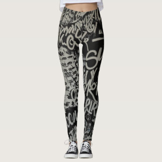 Leggings mit Graffiti-Druck