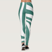 Leggings mit grün und weiß (Rückseite)