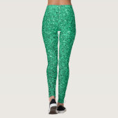 Leggings mit grünem Glitzer (Rückseite)