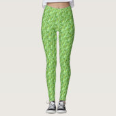 Leggings mit grünem Marmor (Vorderseite)