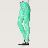 Leggings mit grünem Swirl (Links)