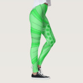 Leggings mit grüner Kunst (Rechts)