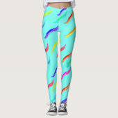 Leggings mit hellblauer Farbe (Vorderseite)