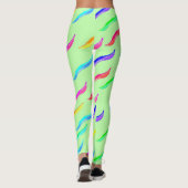 Leggings mit hellgrünen Farben (Rückseite)
