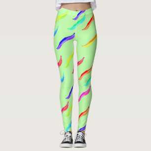 Leggings mit hellgrünen Farben