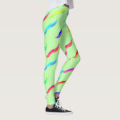 Leggings mit hellgrünen Farben (Rechts)