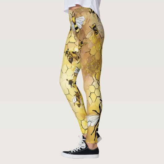 Leggings mit Honigbienen (Links)
