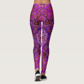 Leggings mit Hot-Pink-Alloverprint (Rückseite)