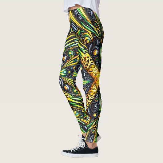 Leggings mit jamaikanischer Farbgestaltung (Links)