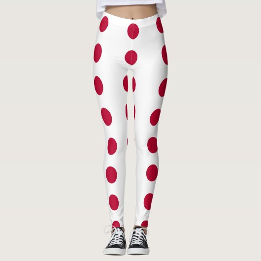 Leggings mit japanischer Flagge (Vorderseite)