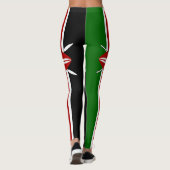 Leggings mit kenianischer Flagge (Rückseite)