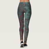 Leggings mit Korrosionsdruck "Kupfer" (Rückseite)