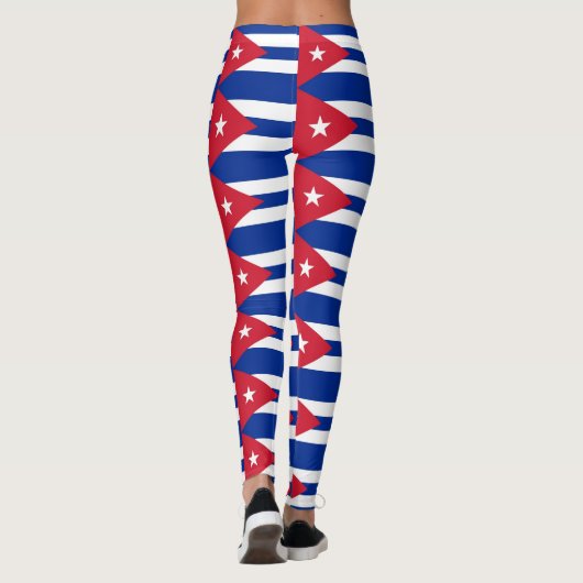 Leggings mit kubanischer Flagge (Rückseite)