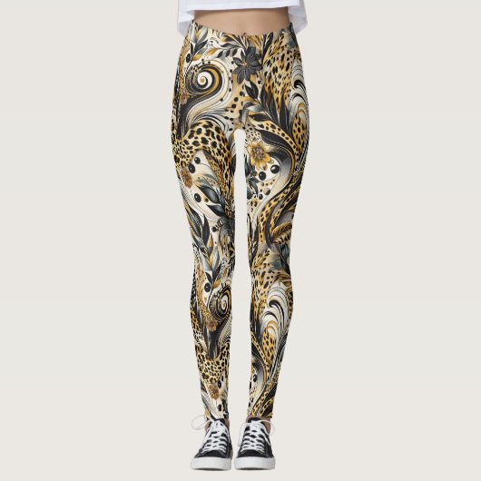 Leggings mit Leopardenmuster (Vorderseite)
