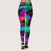 Leggings mit leuchtenden Neonfarben (Rückseite)