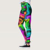 Leggings mit leuchtenden Neonfarben (Links)