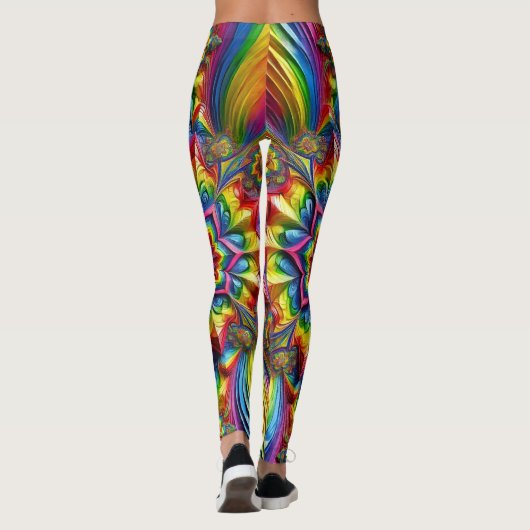 Leggings mit LGBTQ-Farbgestaltung (Rückseite)
