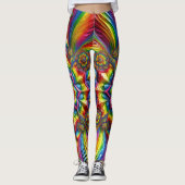 Leggings mit LGBTQ-Farbgestaltung (Vorderseite)