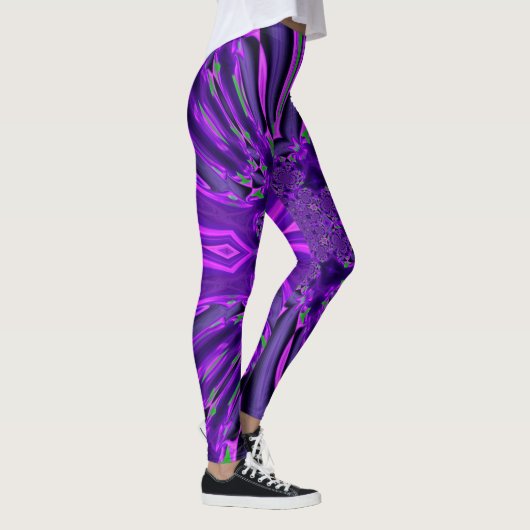 Leggings mit lila Design (Rechts)