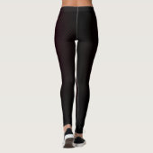 Leggings mit lila Muster aus schwarzen Kohlefasern (Rückseite)