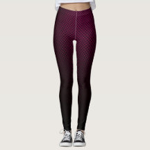 Leggings mit lila Muster aus schwarzen Kohlefasern