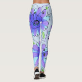 Leggings mit lila und blauem Fett (Rückseite)