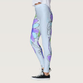 Leggings mit lila und blauem Fett (Links)