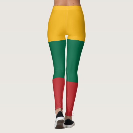 Leggings mit litauischer Flagge (Rückseite)