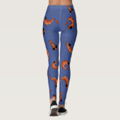 Leggings mit lustigen Meeresfrüchten (Rückseite)