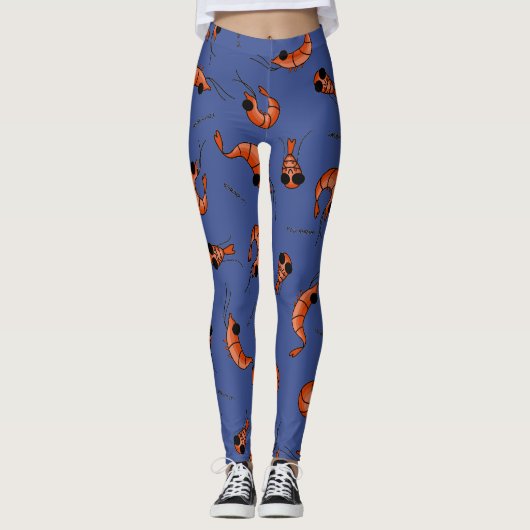Leggings mit lustigen Meeresfrüchten (Vorderseite)
