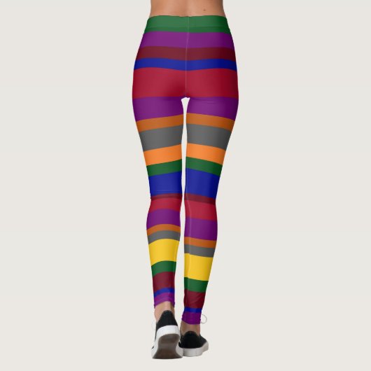 Leggings mit mehrfarbigem Streifen (Rückseite)