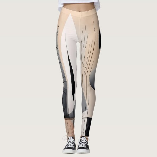 Leggings mit modernem Design, das sich leicht anpa (Vorderseite)