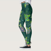 Leggings mit moderner Blume (Links)